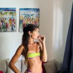 Miri Pérez-Cabrero Instagram - Ready for playaaaaa ✨✨ la habitación no era lo más bonito del día pero esque había muy buena luz 😂 (el hotel es mágico: @rparaisobayahibe) bikini de mis queridas @princessbikinis que siempre me ponen a punto para ir a tomar el solecito 💜💜💜 Bayahibe Santo Domingo