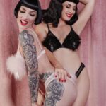 Miriam Veil Instagram – 💘 Happy Valentine’s Day 💘

Thank you @giuliahepburn for the cutes pictures of me and gorgeous @missy_fatale ♥️
For @bettiepagelingerie campaign 💋

#pinup #retroglam #vintagelingerie #bettiepage London, United Kingdom