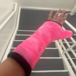 Mitra Jouhari Instagram - I have been in such a bad mood the past… year… so I’m posting something that made me feel so positive and happy today. Swipe to the final slide to see my amazing tits finally revealed!! Jk I fractured my wrist but it’s fine I am literally being so positive.