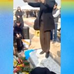 Mitra Jouhari Instagram - Repost from @from____iran • Iranians are a community in mourning. 2- Ahmad Goodarzi's daughter at her dad's grave. Kheshtianak village, Lorestan, Dec. 15 #Ahmadgoodarzi 3- Abolfazl Adinehzadeh's dad at his son's grave, Quchan, Khorasan, Dec. 16 #AbolfazlAdinehzadeh 4- Aida Rostami's relatives mourning at her burial. Gorgan, Dec. 15 Aida Rostami, a doctor who reportedly helped injured protesters, left the hospital on Dec 12 and never came back. The next day police told her family she had an accident, but people believe she was tortured and murdered for treating injured protesters. Both her hands were broken. #AidaRostami 5- Donya Farhadi's relatives mourning at her burial. Uzeh, Khuzestan. Dec. 17 went missing and her body was found on the shore of the Karun River, Ahvaz, 9 days after she disappeared. #DonyaFarhadi 6- Soroush Pourahmadi was buried on Dec. 17. He was reportedly tortured and was left in street after. He passed away in a hospital. #soroushpourahmadi 7- Farzin Maroufii's father dancing for his son's 22nd birthday at his grave, Dec. 16 #FarzinMaroufi 8- Saeed Mohammadi's family celebrating his 22nd birthday at his grave, Shabad, Kermanshah, Dec. 16 #SaeedMohammadi 9- Mohammadreza Eskandari's memorial. Dec 11. Mohammadreza Eskandari was shot by regime forces during a protest in Tehran. #MohammadrezaEskandari 10- Nima Nouri's parents at his 40th day memorial, Karaj, Dec. 16 #NimaNouri * Words in title are from @taragrammy #IranRevolution