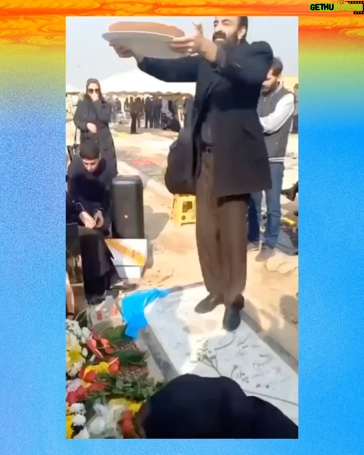 Mitra Jouhari Instagram - Repost from @from____iran • Iranians are a community in mourning. 2- Ahmad Goodarzi's daughter at her dad's grave. Kheshtianak village, Lorestan, Dec. 15 #Ahmadgoodarzi 3- Abolfazl Adinehzadeh's dad at his son's grave, Quchan, Khorasan, Dec. 16 #AbolfazlAdinehzadeh 4- Aida Rostami's relatives mourning at her burial. Gorgan, Dec. 15 Aida Rostami, a doctor who reportedly helped injured protesters, left the hospital on Dec 12 and never came back. The next day police told her family she had an accident, but people believe she was tortured and murdered for treating injured protesters. Both her hands were broken. #AidaRostami 5- Donya Farhadi's relatives mourning at her burial. Uzeh, Khuzestan. Dec. 17 went missing and her body was found on the shore of the Karun River, Ahvaz, 9 days after she disappeared. #DonyaFarhadi 6- Soroush Pourahmadi was buried on Dec. 17. He was reportedly tortured and was left in street after. He passed away in a hospital. #soroushpourahmadi 7- Farzin Maroufii's father dancing for his son's 22nd birthday at his grave, Dec. 16 #FarzinMaroufi 8- Saeed Mohammadi's family celebrating his 22nd birthday at his grave, Shabad, Kermanshah, Dec. 16 #SaeedMohammadi 9- Mohammadreza Eskandari's memorial. Dec 11. Mohammadreza Eskandari was shot by regime forces during a protest in Tehran. #MohammadrezaEskandari 10- Nima Nouri's parents at his 40th day memorial, Karaj, Dec. 16 #NimaNouri * Words in title are from @taragrammy #IranRevolution