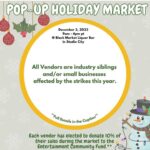 Mo Collins Instagram - Are you local to Studio City? Come to our Holiday Market! 10% goes to benefit @alifeinthearts Lots of great vendors! You just might recognize a few faces! I’ll be selling hand painted ornaments, miniatures and limited edition signed prints from @mocollinsart ❤️ It’s the giving season!! Come join the fun! @queenstrunk @willsimmsmusic @bradysbakery @farringtonamy @pallavisastry @karendavidofficial @rydencarl #holidaymarket #artisans #blackmarketliquorbar