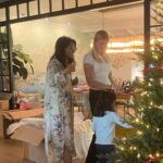 Mo Collins Instagram - Easy to be Merry, and get into the spirit of the Holidays with our beautiful friends at Karen and Carl’s. Tree is DECORATED!!! I hope you find time to soak in some goodness with friends and family over the next couple months. ❤️ #treedecorating #friends #holidayparty