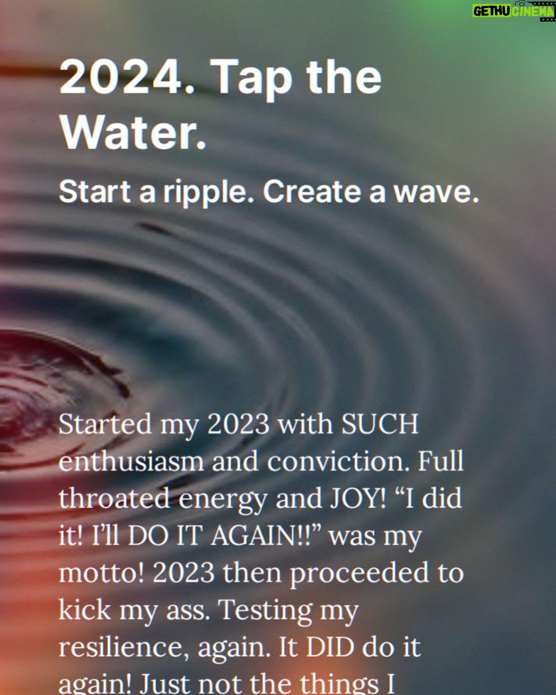 Mo Collins Instagram - Summed up my year in my Substack for those who’d care to read. Happy New Year to all! ❤️ You can get to my link in my bio 😊 https://open.substack.com/pub/mocollins/p/2024-tap-the-water?r=2ll72x&utm_medium=ios&utm_campaign=post