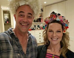 Mo Collins Instagram - We went to Sia’s house for dinner. WE WENT TO SIA’S HOUSE FOR DINNER!! Not my typical Thursday night!! It was fantastical. All of it. Delicious dinner and conversation! We listened to new music in her bedroom !!!! We all wore her “crowns” and took a picture in her closet! (Look how happy I am!! I’m like 5!!!😂) She’s a human treasure. I love her! (I painted a picture for her as a gift and she loves it 😁) All tonight’s guests were just amazing. Same group from Kathy’s salon dinner. I needed this night. A beautiful night. Life can still hold magic, like childlike magic. Keep going , you’re doing great ! ❤️ @mocollinsart #Sia #magical #inspiration #salon #artofconversation #inspirationalpeople #keepgoing