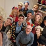 Mo Collins Instagram - We went to Sia’s house for dinner. WE WENT TO SIA’S HOUSE FOR DINNER!! Not my typical Thursday night!! It was fantastical. All of it. Delicious dinner and conversation! We listened to new music in her bedroom !!!! We all wore her “crowns” and took a picture in her closet! (Look how happy I am!! I’m like 5!!!😂) She’s a human treasure. I love her! (I painted a picture for her as a gift and she loves it 😁) All tonight’s guests were just amazing. Same group from Kathy’s salon dinner. I needed this night. A beautiful night. Life can still hold magic, like childlike magic. Keep going , you’re doing great ! ❤️ @mocollinsart #Sia #magical #inspiration #salon #artofconversation #inspirationalpeople #keepgoing