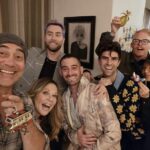 Mo Collins Instagram - We went to Sia’s house for dinner. WE WENT TO SIA’S HOUSE FOR DINNER!! Not my typical Thursday night!! It was fantastical. All of it. Delicious dinner and conversation! We listened to new music in her bedroom !!!! We all wore her “crowns” and took a picture in her closet! (Look how happy I am!! I’m like 5!!!😂) She’s a human treasure. I love her! (I painted a picture for her as a gift and she loves it 😁) All tonight’s guests were just amazing. Same group from Kathy’s salon dinner. I needed this night. A beautiful night. Life can still hold magic, like childlike magic. Keep going , you’re doing great ! ❤️ @mocollinsart #Sia #magical #inspiration #salon #artofconversation #inspirationalpeople #keepgoing