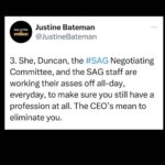 Mo Collins Instagram - Gotta stay united on this. AI would swallow our profession. It’s what these bloodsuckers want. Stay strong, y’all ❤️💪🏻 #sagaftrastrong #sagaftrastrike