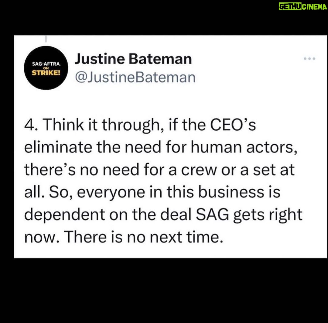 Mo Collins - 898 Likes - Gotta stay united on this. AI would swallow our profession. It’s what these bloodsuckers want. Stay strong, y’all ❤️💪🏻 #sagaftrastrong #sagaftrastrike