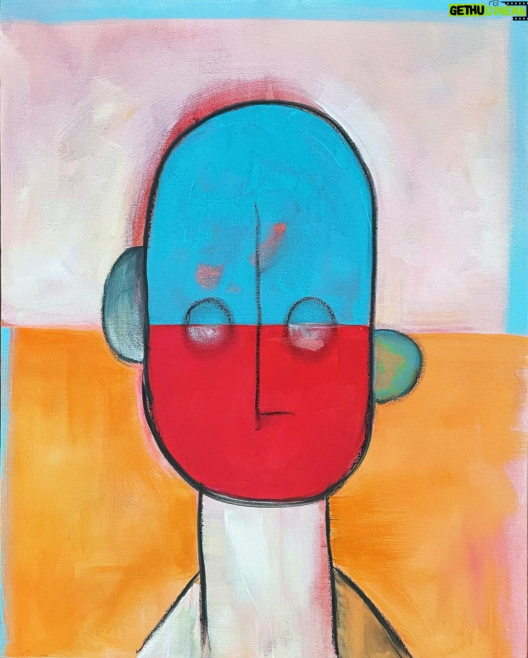 Mo Collins Instagram - A good day painting. Finished up 2 new works. Will be up on MoCollinsArt.com soonish. #artistsoninstagram #art #abstractart #modernart #abstractfigurative #pillhead