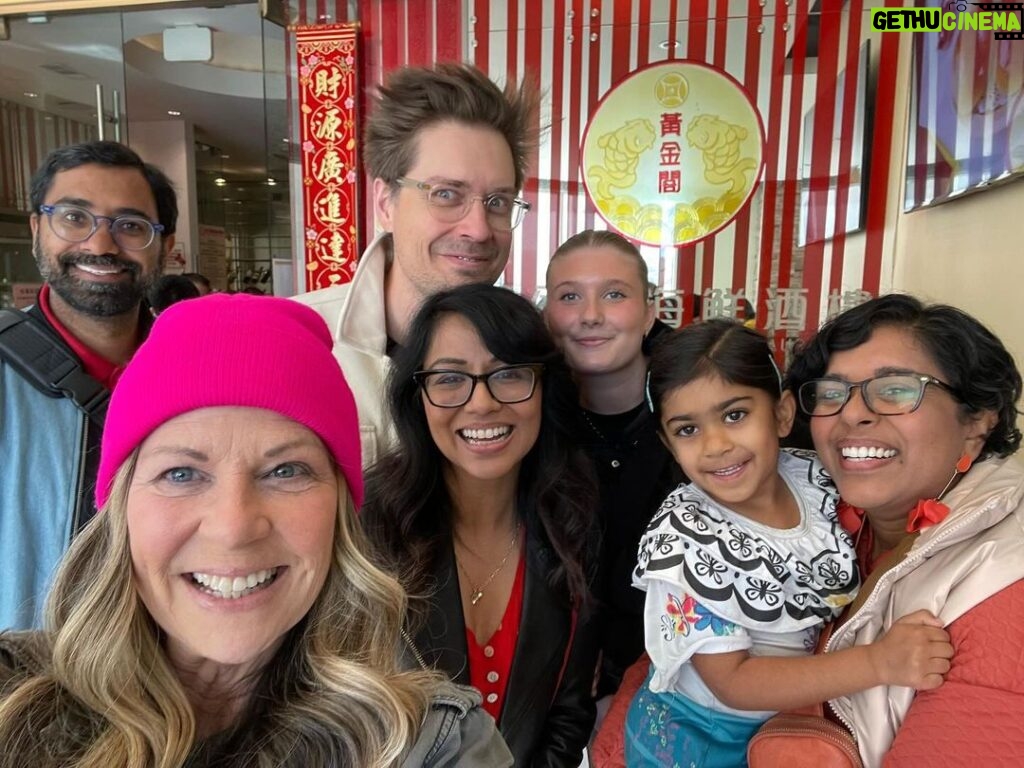 Mo Collins Instagram - Celebrating the Chinese Lunar New Year with my pals! Thank you, Karen, for sharing your culture with us today. What a treat!! ❤️ #chinesenewyear #dimsum