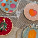 Mo Collins Instagram - Hand painted ornaments for our Holiday Market! Dec 3rd at #BlackMarketLiquorBar in Studio City. 9-4:00 pm to benefit @alifeinthearts Come shop!!! Raffle prizes! Treats! Good people! Merriment!!! 🌲❤️🎶 #popupshop #popupholidaymarket #artisan