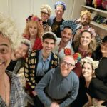 Mo Collins Instagram - We went to Sia’s house for dinner. WE WENT TO SIA’S HOUSE FOR DINNER!! Not my typical Thursday night!! It was fantastical. All of it. Delicious dinner and conversation! We listened to new music in her bedroom !!!! We all wore her “crowns” and took a picture in her closet! (Look how happy I am!! I’m like 5!!!😂) She’s a human treasure. I love her! (I painted a picture for her as a gift and she loves it 😁) All tonight’s guests were just amazing. Same group from Kathy’s salon dinner. I needed this night. A beautiful night. Life can still hold magic, like childlike magic. Keep going , you’re doing great ! ❤️ @mocollinsart #Sia #magical #inspiration #salon #artofconversation #inspirationalpeople #keepgoing