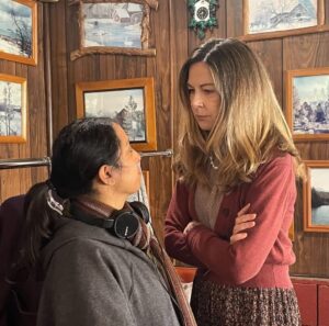 Mo Collins Instagram - Giddy morning!! This film is NOMINATED!! I cannot express how impactful this film is! Congratulations to writer/director @nazrin.choudhury for putting into motion this message on behalf of all women. @brittanysnow turns in a brilliant performance here. So cool to have shared a day on set with my longtime bff @peterbreitmayer . And reuniting with FTWD favorites @jojokatsaras and @adam_suschitzky was a treat. Both helped elevate this project. It gives me so much hope, that people may see this, and have a change of mind and heart regarding the scope of the importance of #abortioncare as healthcare. It is a woman’s right. What’s often lost in the politics is that abortion is NOT always a choice, but rather a necessity. A loss. A tragedy. Access is crucial and critical. I hope you all get the chance to see @redwhiteandbluefilm . #oscarnominations #oscarnoms #shortfilm #brittanysnow #abortion #abortionishealthcare #womensrights