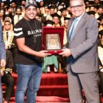 Mohamed Osama Instagram – اتشرفت بحضوري احتفال تخريج الدفعه ٢٣ بكلية الهندسه جامعة مصر للعلوم والتكنولوجيا
وكل الشكر للدكتور أشرف حيدر غالب القائم بأعمال رئيس الجامعة، والدكتور شريف رفعت نائب رئيس الجامعة ، والدكتور كريم الدش عميد كلية الهندسة بالجامعة علي حسن الاستقبال ❤️ Misr University For Science and Technology