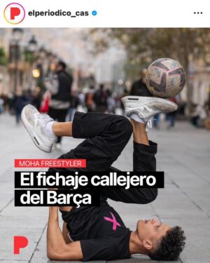 Mohammed El Amine El Khayari Instagram - Hoy hemos salido en el periódico “el fichaje callejero del Barça” 🗞️📈 quien quiera ver el artículo está en la web de @elperiodico_cas 
Fotos hechas por @zowyvoeten