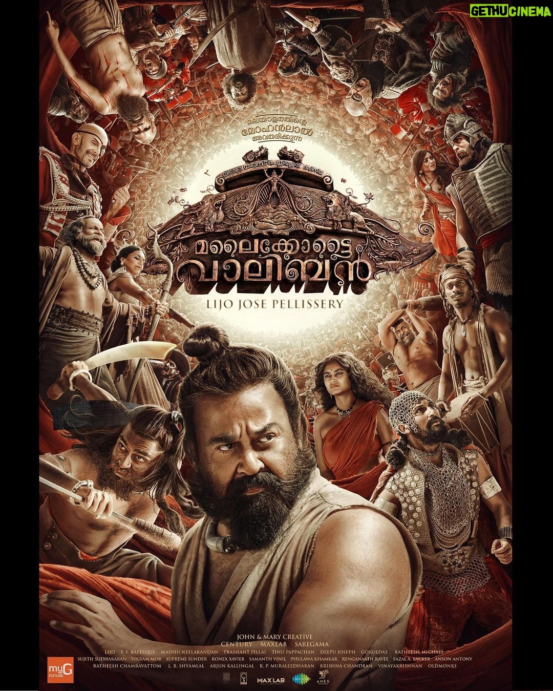 Mohanlal Instagram - #MalaikottaiVaaliban official poster #VaalibanVaraar #VaalibanOnJan25 @lijo_lebowski @shibu_babyjohn @achubjohn @madhuneelakandan #HareeshPeradi @tinu_pappachan @vikrammehra30 @sonalee18588 @danishsait @katha_nandi @johnandmary.creative @centuryfilms.in #maxlab @yoodleefilms @saregama_official @deepujosephmundakkal @manoj__moses @saregamamalayalam @oldmonksdesign @itssujithsudhakaran