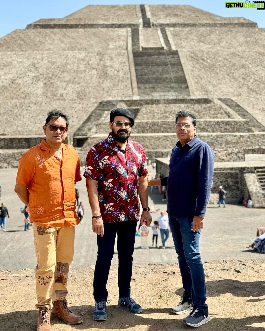 Mohanlal Instagram - When the Pyramid of the Sun at Mexico’s San Juan Teotihuacàn takes away the focus…