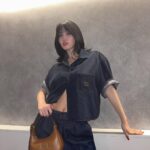 Momo Hirai Instagram – 🤍🤎 @miumiu 
#MiuMiu #PR #JAPAN