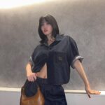 Momo Hirai Instagram - 🤍🤎 @miumiu #MiuMiu #PR #JAPAN