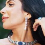 Mona Zaki Instagram - I had the pleasure to be part of this lovely event with all these fabulous ladies Eden The Garden Of Wonders High Jewelry show Thank you @bulgari Styled @maigalal Dress: @yasminehawa Jewelry: @bulgari Clutch: @bulgari Makeup: @ismaelblancomakeup Hair: @ilhammestour #BulgariHighJewelry#edenthegardenofwonders Managment : @ginger__tm