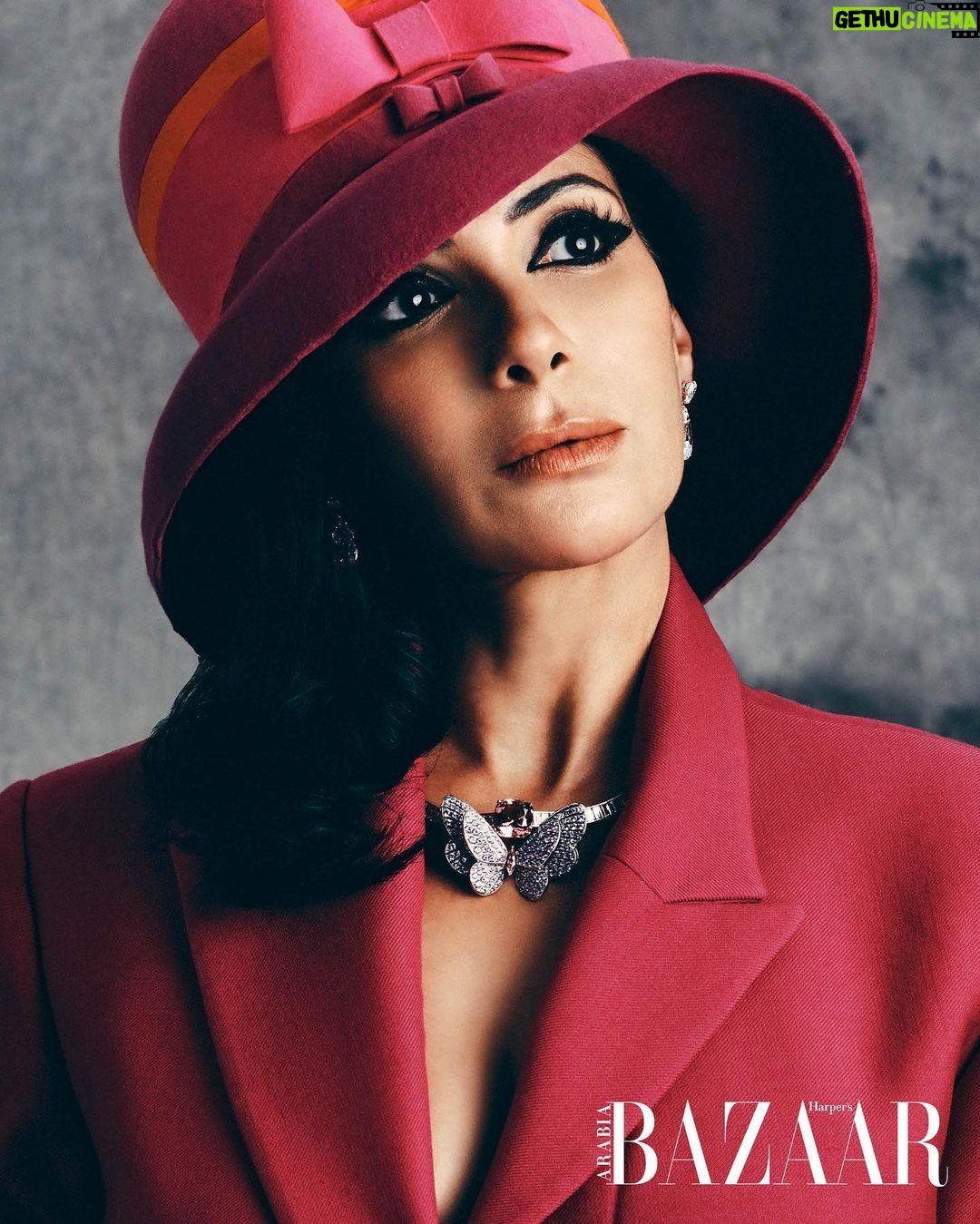 Mona Zaki Instagram - My latest cover with @harpersbazaararabia Thanks to everyone behind this amazing shoot 🙏♥️ Editor in Chief: @oliviaphillipsbazaar Photography: @greg.adamski Fashion Director: @anna_castan Jewellery: @tiffanyandco Blazer: @monotofficial @thatconceptstore Hat: @ara.lumiere Producer: @jvora Studio Manager: @ines_guendouz Market Editor: @nourbozz Art Director: @oyanezwork Make-Up: @manuelgomezl_ Hair: @rafifazaa Talent Managment: @ginger__tm
