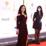 Mona Zaki Instagram - Aside from that The Cairo film festival has a special place in my heart.. this one was super special to me, The Faten hamama honorary award.. Having my beautiful family with me on that day.. receiving all the love and support from my friends and colleagues.. I really feel honoured to be part of this industry.. I am really Thankful. Thank you @mohefzy @cairofilms for making this festival greater every year A big thanks goes to one of the greatest designers in the world @nicolasjebran @nicolasjebranworld the dress was beautiful ♥️ I loved each and every detail about it Special thanks goes to the super talented @maigalal Special Thanks 🙏 🙏 Hair : @hamomohsen Makeup: @monagamalofficial Bag custom made by: @aliel_official Earrings: @rapture.me Thanks : @flarepr Thanks to my team @ginger__tm for your constant support