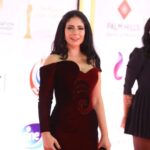 Mona Zaki Instagram - Aside from that The Cairo film festival has a special place in my heart.. this one was super special to me, The Faten hamama honorary award.. Having my beautiful family with me on that day.. receiving all the love and support from my friends and colleagues.. I really feel honoured to be part of this industry.. I am really Thankful. Thank you @mohefzy @cairofilms for making this festival greater every year A big thanks goes to one of the greatest designers in the world @nicolasjebran @nicolasjebranworld the dress was beautiful ♥️ I loved each and every detail about it Special thanks goes to the super talented @maigalal Special Thanks 🙏 🙏 Hair : @hamomohsen Makeup: @monagamalofficial Bag custom made by: @aliel_official Earrings: @rapture.me Thanks : @flarepr Thanks to my team @ginger__tm for your constant support