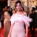 Mona Zaki Instagram - Yesterday was a dazzling night at the opening ceremony of @elgounafilmfestivalofficial. Thank u @maigalal for my red carpet look You always give your utmost dedication and tolerance for me❤ Thank u @maisonyeya for the magnificent dress your creativity and classy taste makes you who you are the queen of bridal and evening dresses❤ Thank u @dimajewellery the look was completed with your heavenly designed diamond pearl earings Thank u @sorayashawky for my beautiful make up u master what u do❤😘 Hairdresser @ashour_201__hair_styilst thank u ❤😘 Ring @elmawardyjewelry 💍❤ Photo credit @mahmoud.taki @norayoussef_photography @hamedz199