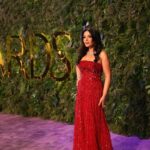 Mona Zaki Instagram - Had the pleasure to be part of this exceptional night, sharing it with great artists from around the world @joyawards.official. Congratulations to all the nominees and awarded winners. It truly was a magical night ✨ Thanks to the team behind my look ♥️♥️ Stylist: @cedrichaddad Dress: @eliesaabworld Jewelry: @roberto_coin & @flarepr Photo Credits: @hala.mja Photo credits : @soma_photography19 Makeup: @ayaabdelhamid Hair: @georgeselmendelek