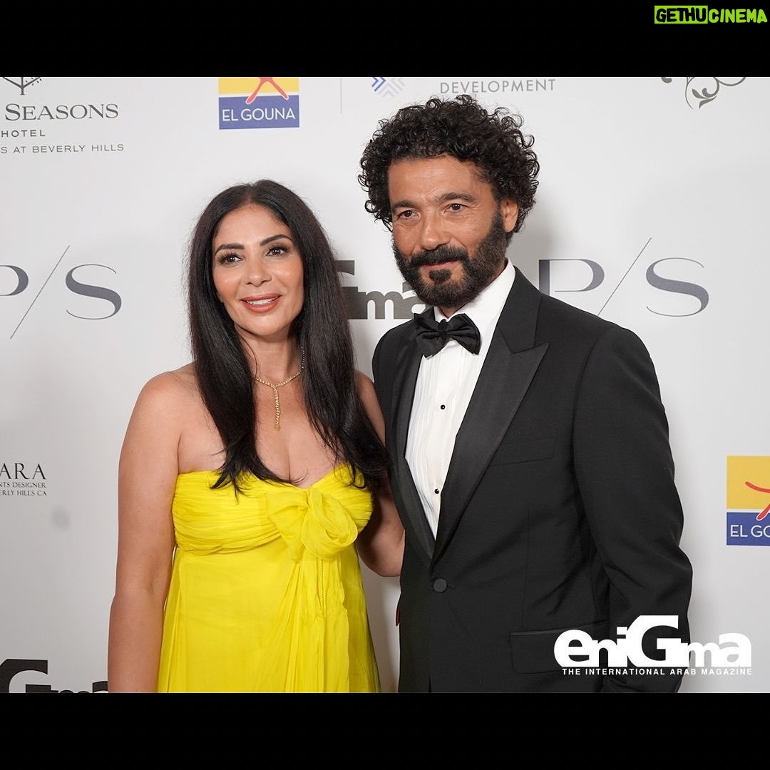 Mona Zaki Instagram - It was my pleasure to be the Guest of Honor at @enigmamagazine 10th Celebration of Arab Glamour & Success event It was such a magical night specially that I am sharing it with amazing talented figures @khaledelnabawyofficial @lailaelouiofficial @halasarhan_official Thank you @mohamedhadid for presenting the award, it’s such an Honor. Last but not least @yasmineshihata @omnia the women behind it all, thank you for having me and thank you for the effort you put behind this event every year ♥️🙏 Dress: @maisonvalentino Jewellery: @shayjewelry Hair : @kal_colorspecialist Makeup : @thesavaage