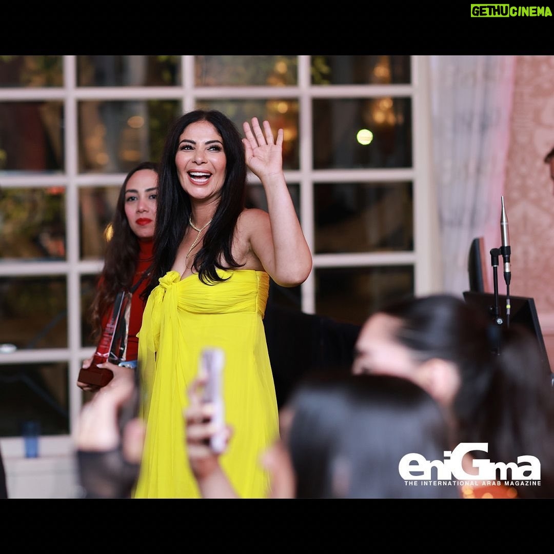 Mona Zaki Instagram - It was my pleasure to be the Guest of Honor at @enigmamagazine 10th Celebration of Arab Glamour & Success event It was such a magical night specially that I am sharing it with amazing talented figures @khaledelnabawyofficial @lailaelouiofficial @halasarhan_official Thank you @mohamedhadid for presenting the award, it’s such an Honor. Last but not least @yasmineshihata @omnia the women behind it all, thank you for having me and thank you for the effort you put behind this event every year ♥️🙏 Dress: @maisonvalentino Jewellery: @shayjewelry Hair : @kal_colorspecialist Makeup : @thesavaage