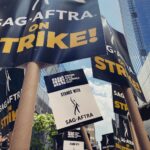 Monique Gabriela Curnen Instagram - We are #sagaftrastrong and #WGAStrong ! Shout out to the @wgaeast @wgawest & @sagaftra family who gathered today to make our voices heard. #SAGAFTRAstrike #wgastrike #labor #laborunites #unionstrong #newyork #livingwage