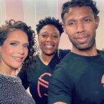 Monique Gabriela Curnen Instagram - Me & my Dream Team!🌟🌟Deep gratitude to @deney_adam & @stacceyann for their artistry, excellence & love of life. We had so much fun getting into some cuteness #team #familia #gang #blackexcellence #supreme #glam #glammakeup #curlyhair #joy