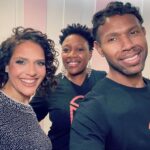 Monique Gabriela Curnen Instagram - Me & my Dream Team!🌟🌟Deep gratitude to @deney_adam & @stacceyann for their artistry, excellence & love of life. We had so much fun getting into some cuteness #team #familia #gang #blackexcellence #supreme #glam #glammakeup #curlyhair #joy