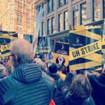 Monique Gabriela Curnen Instagram - #UnionStrong Out in these streets…days 111 & 112, catching up with dear friends & meeting new ones @sagaftra #sagaftra #sagaftrastrong #sagaftrastrike #nyc