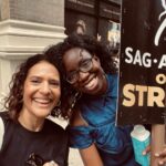 Monique Gabriela Curnen Instagram - Day 103. We deserve & have worked for a modern contract to address modern issues. We will not stand for the AMPTP business practices of: •Income erosion •AI exploitation •Not compensating labor in proportion to streaming profits •Undercutting livable health & retirement funds For us, it's #SAGAFTRAstrike. We are #SAGAFTRAstrong #unionstrong #sagaftra