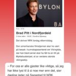 Morten Ramm Instagram - Samma det. Samma det, vel, om Brad Pitt har fått rota seg opp med fly til Ålesund, satt seg i bilen og tatt turen på kronglete veier i tre-fire timer gjennom Ørsta, Volda, Bjørkedal, rundt Harpefossen skisenter og stikker snuta kjapt innom kunnskapssenteret langt inni Nordfjoreid og myser litt på Myklebustskipet og viser interesse for vikinghaugene Rundehogjen og Lisje Skjoratippen vel? Alle gjester er like viktig uansett, så om han kommer innom Cats kafe Restaurant & pizzeria og ryker på en innbakt UFO i dobbel deig, fersk champignon, hvitløk og hvit saus så driter jo eieren der i det også. Samma for han om gjestene heter Brad eller Geir eller Karsten eller «Pigghakka» eller «Arild tørst» vel? Alle gjester er like viktig uansett, sånn har det alltid vært her oppe i Nordfjordeid. Michael Jackson var her i mai 2009, rett før hjertet hans slutta å samarbeide, men samma det vel. Tok seg en tur å klatra litt i Kyrkjeparken. Samma det. Har ikke lyst til å si no mer om det, egentlig.