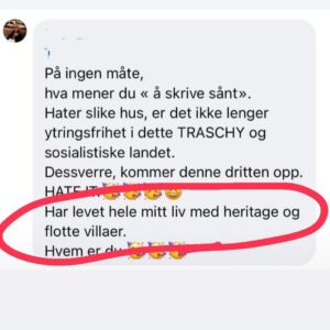 Morten Ramm Instagram - Ha en fin søndag dere, men «har levet hele mitt liv med heritage og flotte villaer, så FÅ DEN DRITTEN BORT»