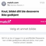 Morten Ramm Instagram - Om du leser dette Knut, så har mailene fra match.com endt opp i kassa mi, og bare sånn for å informere deg litt, så var det første bildet ditt litt i sjukeste laget, så det var jo ikke no tjuvstart på sjekkereisen, det var det ikke, men når du justerte ned kjetting og gagball eller hva i helsike du dreiv med som ikke match.com var helt imponert over, så gikk det slag i slag. Du fikk en varm velkomst av kundeservice, og det smalt litt i veggene i ruteren til likesinna, for bare på 48 timer var det napp hos fire fruntimmer, og selv om hu på 70 fra Porsgrunn så ut som hu kunne sparke litt fra seg, så holdt dem en knapp på Bjørg. Jeg kunne sikkert tatt kommunikasjonen videre, men jeg synes det blir litt svårt nå, for akkurat i det jeg hadde komponert noen velvalgte til Bjørg, så bare PANG…Mozart, 72, inn rolig fra sia, så nå blir det litt vel mye kjåk for en enkel gjøgler, så nå må jeg nesten la match.com rydde opp, så Knut får mailene sine, for selv om Bjørg var match made in heaven, så så ikke Mozart akkurat støgg ut han heller. Han var ordentlig bråkjekk med greie biceps og bedroom eyes, så denne blir ikke lett, Knutti, men lykke til med sjekkekjøret