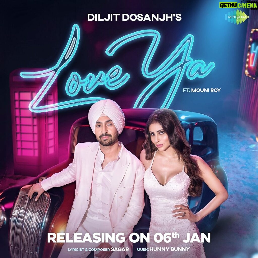 Mouni Roy Instagram - Can’t wait for you guys to experience this magical song … coming right up in 2024 🌟 ♥️🕺 @diljitdosanjh
