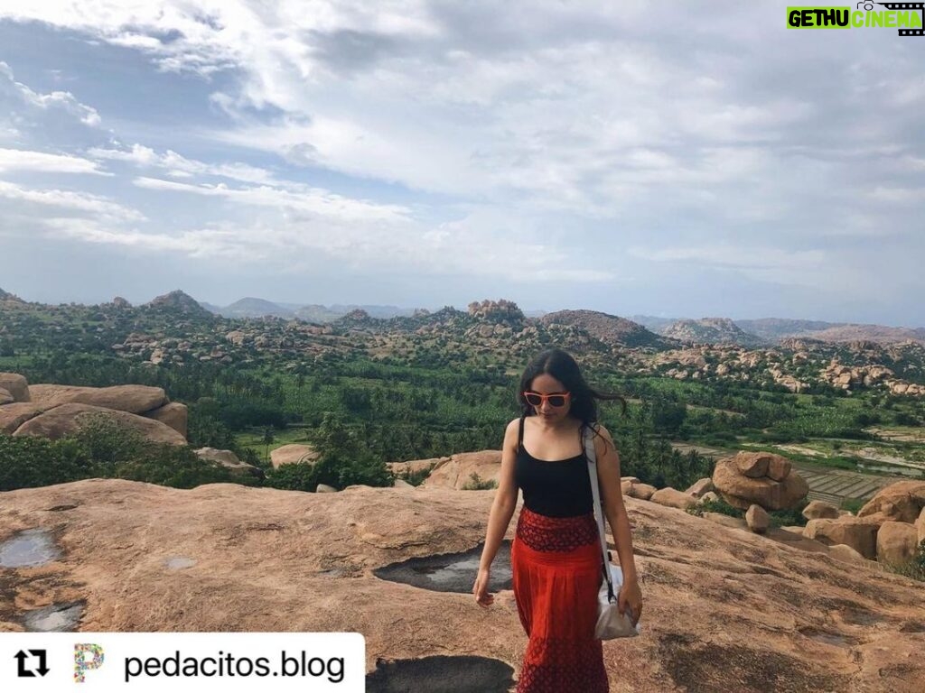 Mridanjli Rawal Instagram - Super excited to share my travel experiences with the readers! Thank you for the feature @pedacitos.blog. Link in bio. Check out @pedacitos.blog for travel stories across the globe 🌎 📍 Hampi, India⁠ ⁠ Storyteller Mridanjili explores the city of Hampi in the south Indian region of Karnataka 🇮🇳⁠ ⁠ We love to feature our global writers on our Social Media and we thank them for sharing their travels with us. If you'd like to see more of their individual journeys or join our team yourself- visit us at PedacitosBlog.com!⁠ ⁠ #Pedacitos #PedacitosBlog #PedacitosTravel #PedacitosTravelBlog #TravelBlog #Travel #TravelBlogger #CultureBlog #Culture #SmallTravel #TravelAdventure #TravelSeeker #SmallTravelBlog #EcoTourism #SustainableTourism #India #Karnataka #hampi