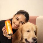 Mrunal Thakur Instagram - Give your doggo a woof’ing boost with @Droolsindia’s Salmon Oil supplement! Because a happy doggo is a healthy doggo. 🐾❤️🥰 #droolsindia #pets #health #petcare #supplement