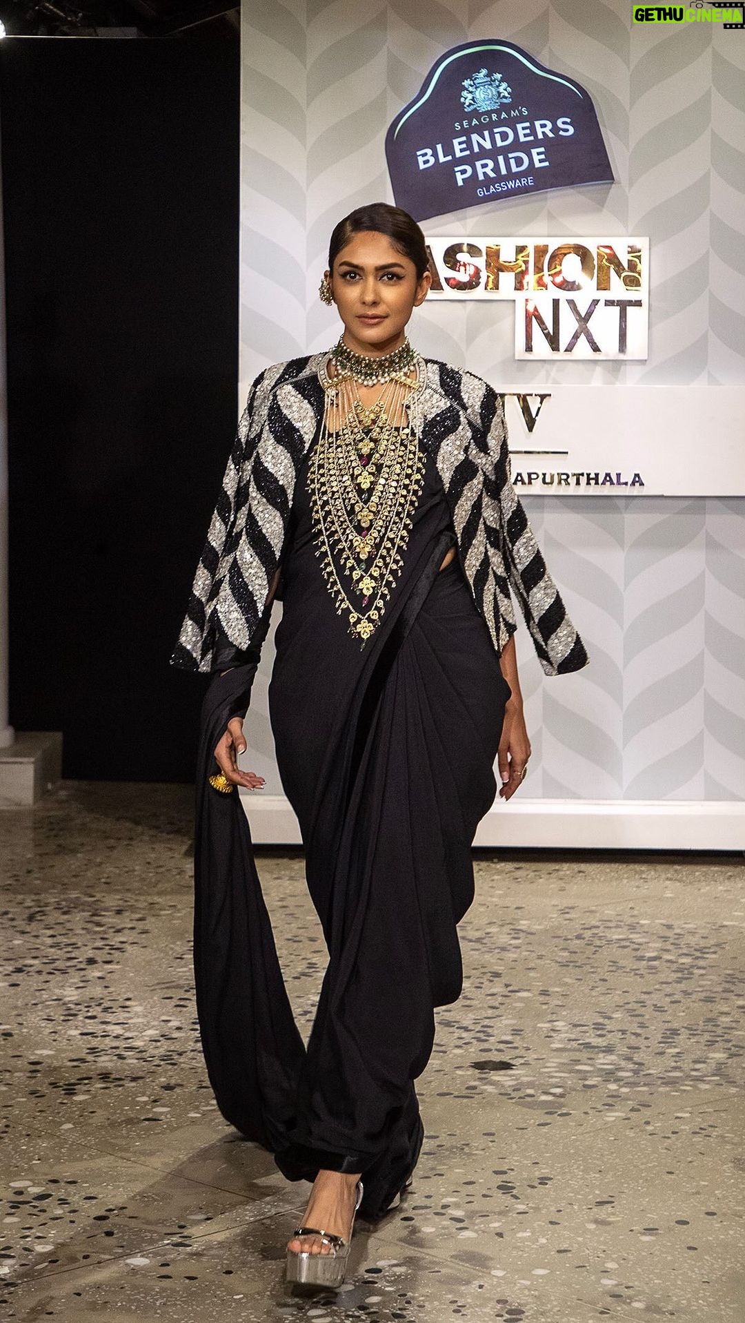 Mrunal Thakur Instagram - Draped in whispers of drama ft. JJ Valaya 🫶🏻✨