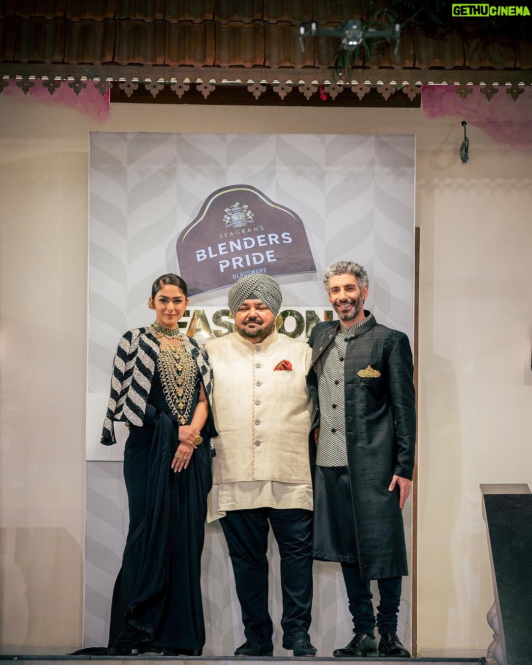 Mrunal Thakur Instagram - To an unforgettable night filled with all the #GlossAndGlam 🔥🫶🏻 Had a fantastic time stepping into the beautiful world of fashion and style with #BlendersPrideFashionNXT for @jjvalaya’s @jjv.kapurthala collection ✨. With JJ we can’t say third time is a charm because it has always been my pleasure working with you. You have always left me stunned with your collection. Blenders Pride Glassware Fashion NXT was more than a fashion showcase; it was a celebration of the future of fashion. The way J.J. Valaya has captured the essence with black, white and gold, it’s like he’s painted a masterpiece on fabric. Thankyou for having me JJ and @blenderspridefashiontour 🤍 #BlendersPrideFashionNXT ​#TheNXTinFashion #BlendersPride #MyLifeMyPride #Collab