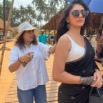 Mrunal Thakur Instagram - There’s so much more to Yashna than her wet & messy hair, heavy mascara and little bindi...I’ve been seeing all the love you’ve shown Yashna’s black saree look, so I’ll tell you a little about the people who helped create it. It really does take an army and I want to take a moment to appreciate my little army who truly helped me bring Yashna to life. @mrsheetalsharma the one behind it all, who created this lovely and iconic look for us. @missblender and @im_shilps, Yashna ke khoobsurati ka raaz who ensured I looked my best through and through. @deepalid10 and @vidushiparashar18, made sure every day was a good hair day (even when it’s not) and finally @simranjt596 and @vijayalakshmi9669 didi who ensured my sari always looked it’s best even with all the shenanigans I did on set 🤪 There are so many little things that made this look truly perfect, and my lovely team deserves all the credit for it.