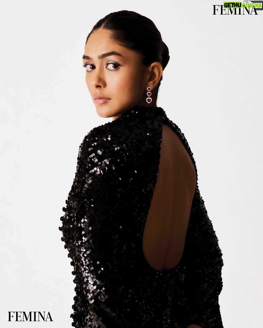 Mrunal Thakur Instagram - The time between ‘action’ and ‘cut’ is where the magic happens ✨ #CoverGirl @feminaindia Editor: @missmuttoo Art Director: @bendivishan Photographer: @behalsahil at @soakltd Styling: @surbhishukla Makeup: @missblender Hair: @deepalid10 Styling Assistant: @vedicavora #MrunalThakur #FeminaJanuary2024 #FeminaCover #FeminaXMrunalThakur #Bollywood