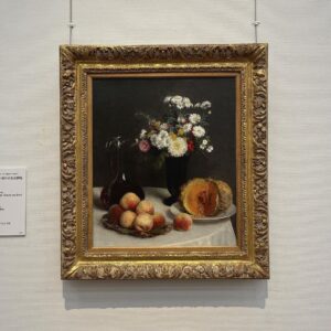 Mugi Ienaga Instagram - アンリ・ファンタン=ラトゥール
《花と果物、ワイン容れのある静物》
1865年
油彩/カンヴァス
1997年度購入

国立西洋美術館　常設展

静物画も好きです🖼
アーティゾン美術館にも、彼の綺麗な静物画があります。