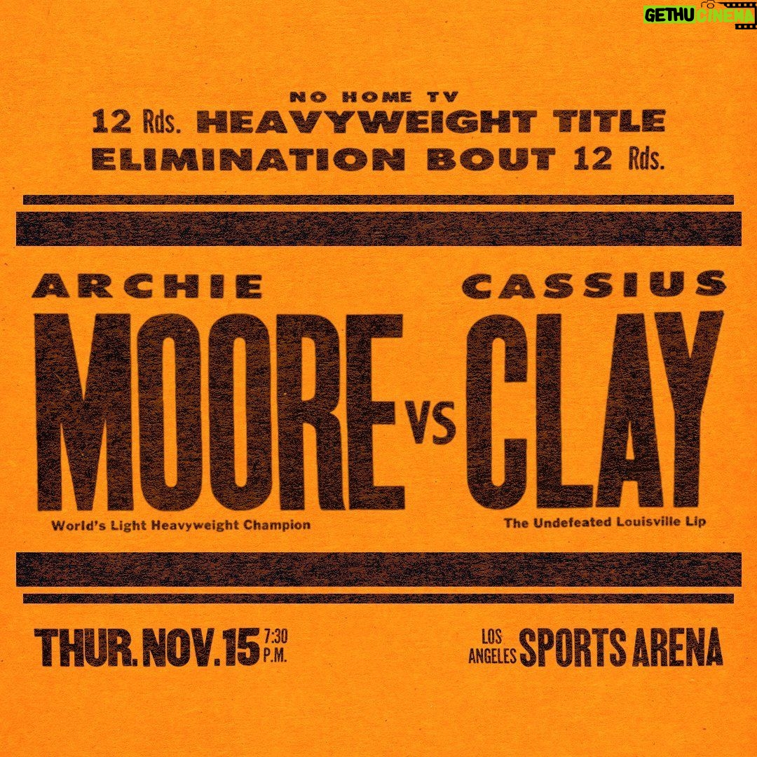 Muhammad Ali Instagram - On this very day in 1962, Muhammad Ali (formerly Cassius Clay) faced Archie Moore, his former coach, in the ring. Ali won by TKO in the fourth round. #MuhammadAli #Icon #Fight #Boxing #Champion #GOAT #TKO ArchieMoore