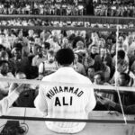 Muhammad Ali Instagram - Muhammad Ali reclaimed the heavyweight champion title on October 30, 1974, securing his second triumph by defeating George Foreman in the memorable event known as the "Rumble in the Jungle."⁣ ⁣ 📸: @neilleiferphotography⁣ ⁣ ⁣ ⁣ #MuhammadAli #Icon #RumbleintheJungle #MuhammadAlivsGeorgeForeman #Boxing #Legendary #GOAT #Champion